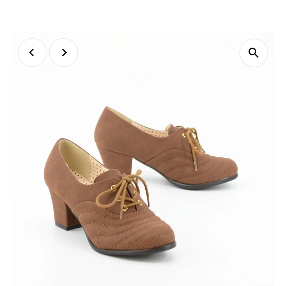 Brown Lace-Up Women's Booties